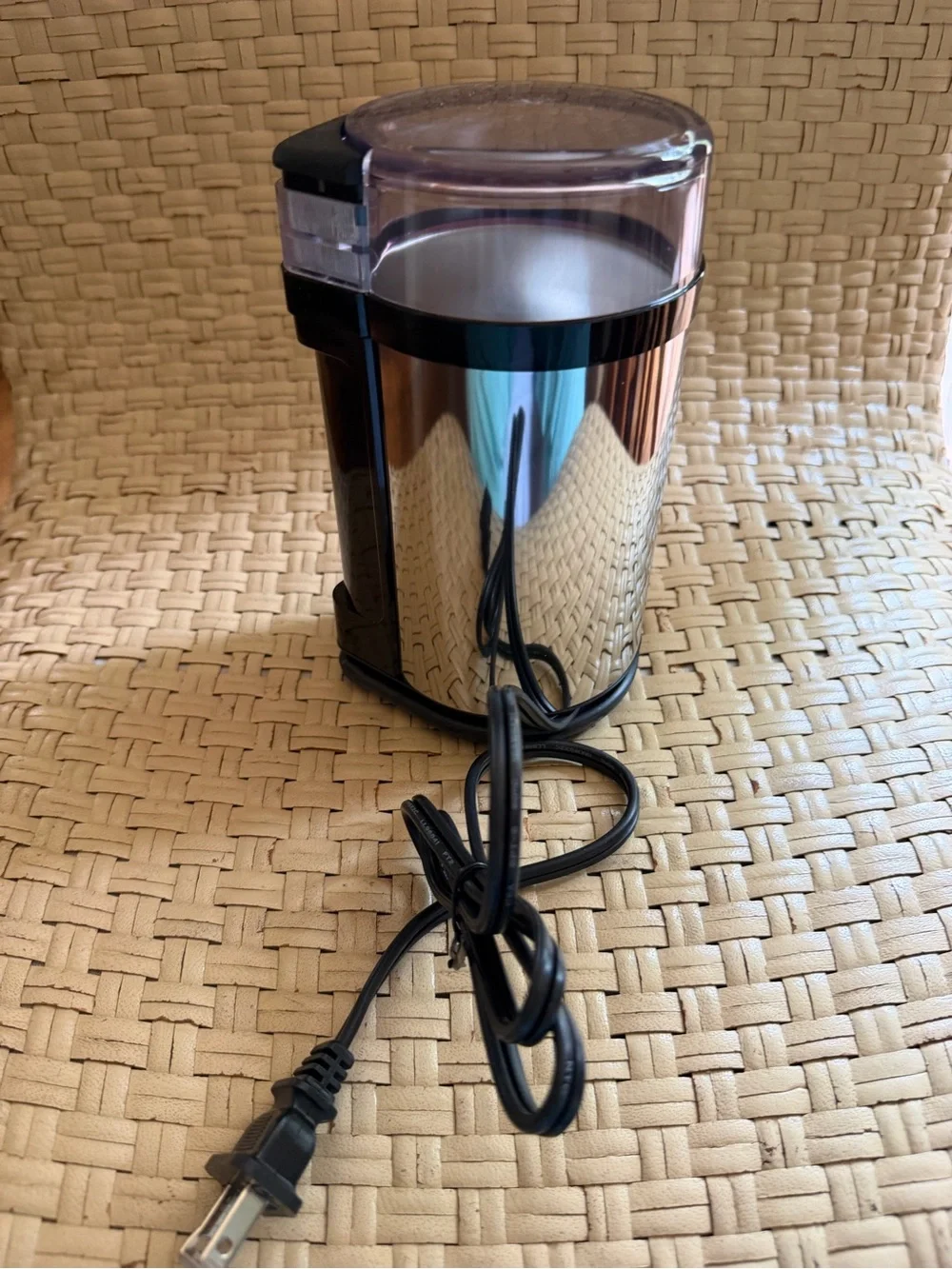 KRUPS Electric Coffee Grinder - Chrome & Black